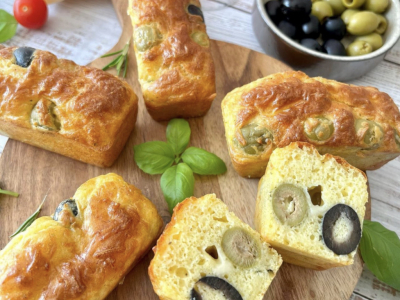 Surprenez vos invités avec le  cake olives coeur emmental